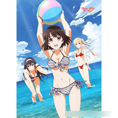 冴えない彼女の育てかた Fine 恵＆英梨々＆詩羽 遮光カーテン 冴えない彼女の育てかた♭ シャワーカーテン(恵＆英梨々＆詩羽)（再販