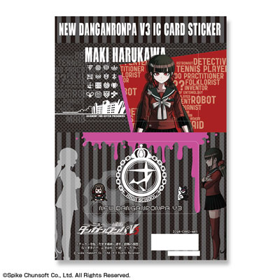 「ニューダンガンロンパV3 みんなのコロシアイ新学期」ICカードステッカー デザイン12(春川魔姫)[ライセンスエージェント]《在庫切れ》