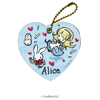 キャラレザーチャーム「童話シリーズ」04/不思議の国のアリス/ブルー(グラフアートデザイン)[A3]《在庫切れ》