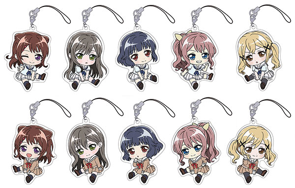 BanG Dream！ ぺたん娘トレーディングアクリルストラップ 10個入りBOX[ペンギンパレード]《在庫切れ》