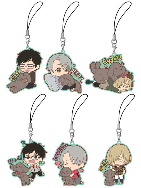 ユーリ！！！ on ICE ラバーストラップコレクションwithマッカチン 6個