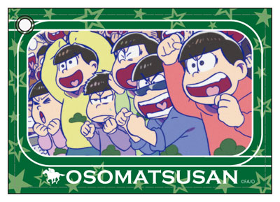 おそ松さん 合皮パスケース 集合 競馬ver[コンテンツシード