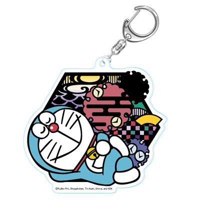 ドラえもん 切り絵シリーズ アクリルキーホルダー ドラえもんb 昼寝