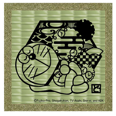 ドラえもん 切り絵シリーズ 畳コースター ドラえもんB 昼寝[ツインクル