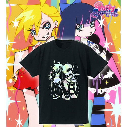 パンティ＆ストッキングwithガーターベルト Panty ＆ Stocking ホログラムプリントTシャツ /メンズ(サイズ/XL)[アルマビアンカ]《在庫切れ》