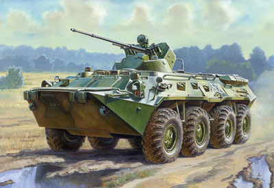 1/35 BTR-80A ロシア兵員輸送車 プラモデル[ズベズダ]《在庫切れ》
