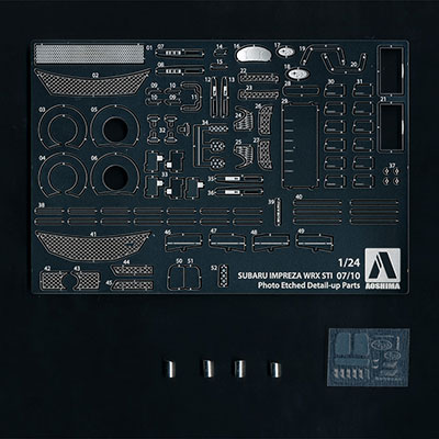 1/24 ディテールアップパーツ No.2 スバル GRB インプレッサ‘ 07/’10 共通ディテールアップパーツセット[アオシマ]《在庫切れ》