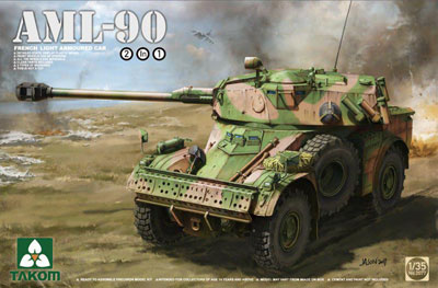 1/35 フランス軍 軽装甲車 AML-90 プラモデル[TAKOM]《在庫切れ》