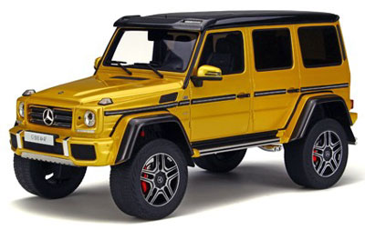 1/18 メルセデスベンツ G500 4×4スクエアード(ゴールド)[GT