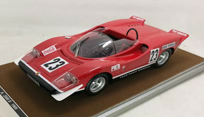 1/18 アバルト 2000 S シルバーストーン 1969 #23 Ed Swart[テクノ