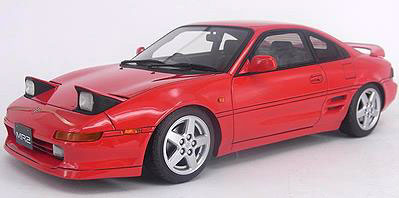 EBBRO トヨタ　MR2 赤　模型　【おそらく絶版】 絶版品エブロ 1/43 トヨタ MR2 (SW20) 1989 レッド #266 : 寝具