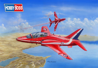 1/48 エアクラフト シリーズ イギリス空軍 レッドアローズ ホークT.1/1A プラモデル[ホビーボス]《在庫切れ》