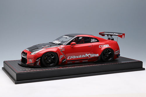 1/18 Rocket Bunny R35 GT-R レッド (カーボンフード) / 6スポーク 