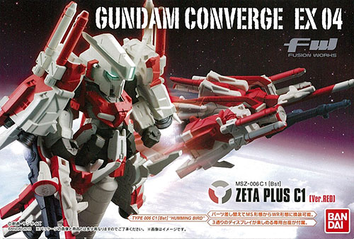 FW GUNDAM CONVERGE EX04 MSZ-006 C1[Bst] ゼータプラス(ver.RED