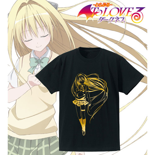 To LOVEる-とらぶる-ダークネス 箔プリントTシャツ(金色の闇