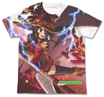 この素晴らしい世界に祝福を！2 めぐみんエクスプロージョン フルグラフィックTシャツ/WHITE-XL（再販）[コスパ]《０４月予約》