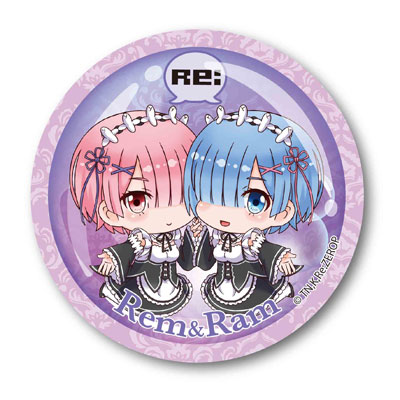 ぷかっしゅ缶バッチ Re：ゼロから始める異世界生活/レム＆ラム[ベルハウス]《在庫切れ》