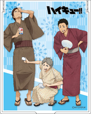 ハイキュー！！ 烏野高校 VS 白鳥沢学園高校 ミラー 澤村大地＆菅原孝支＆東峰旭 夏祭りver.