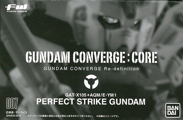 【中古】FW GUNDAM CONVERGE：CORE パーフェクトストライクガンダム(キャンディオンラインショップ限定)[バンダイ]