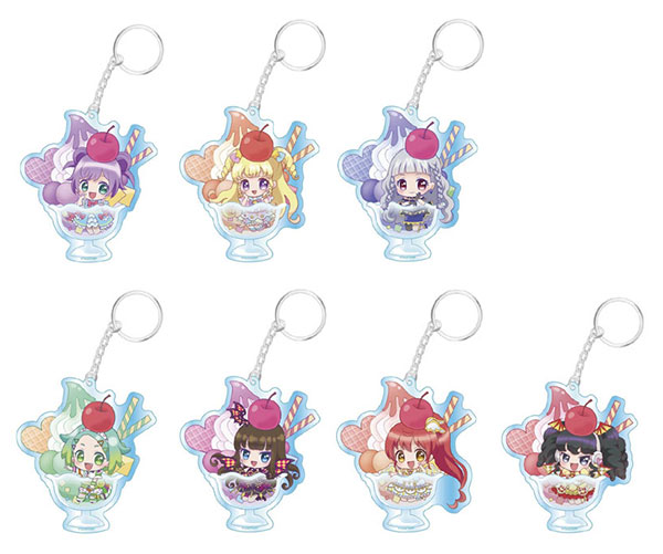 2024-25 秋冬新作  アイドルタイム プリパラ プリパフェ アクリルコレクション 7個 キャラクターグッズ