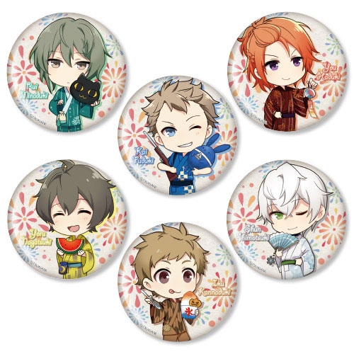 きゃらふぉるむ ツキウタ。 THE ANIMATION 缶バッジ 浴衣ver. Procellarum 6個入りBOX[empty]《在庫切れ》