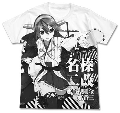 艦隊これくしょん -艦これ- 榛名改二オールプリントTシャツ/WHITE-M（再販）[コスパ]《０５月予約》