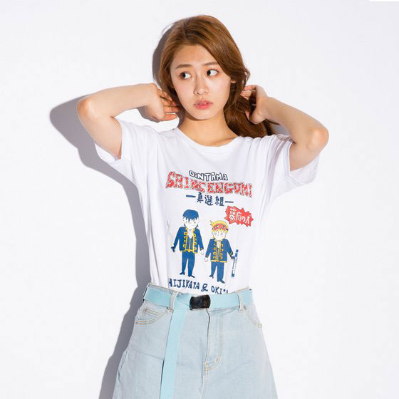 銀魂×SwimmyDesignLab×HTML 03 Tシャツ ホワイト S 真選組[バンダイ 