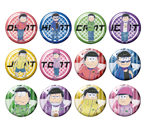 おそ松さん トレーディング缶バッジ ジャージver. 12個入りBOX[エイベックス]《在庫切れ》
