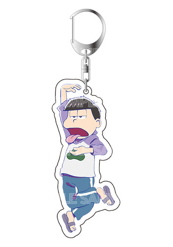 おそ松さん アクリルキーホルダー ラグラン シェーver.(一松