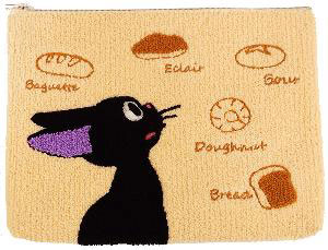 魔女の宅急便 相良刺繍ポーチ ジジ パン大好き[サン・アロー]《在庫切れ》