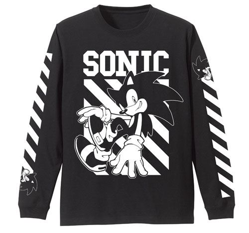 ソニック・ザ・ヘッジホッグ SONIC ロングスリーブTシャツ/BLACK-M[コスパ]