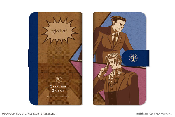 逆転裁判 ダイアリースマホケース 逆転裁判」ダイアリースマホケース for マルチサイズ [M] 01 (成歩堂VS