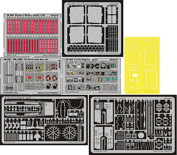 1 48 エリア F 14a トムキャット ミッキー サイモン 用 F 14a Big Ed パーツセット H社用 再販 エデュアルド 在庫切れ