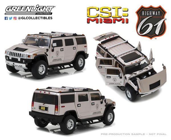 Highway 61 1/18 CSI： Miami (2002-12 TV Series) - 2003 Hummer H2