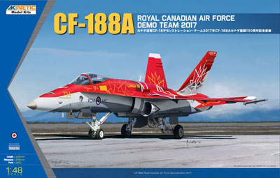 1/48 カナダ空軍 CF-188A デモンストレーション・チーム2017年 CF-18 カナダ建国150周年記念塗装 プラモデル[キネティック]《在庫切れ》