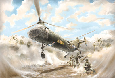 1/48 H-21C ショーニー “フライングバナナ” プラモデル[イタレリ