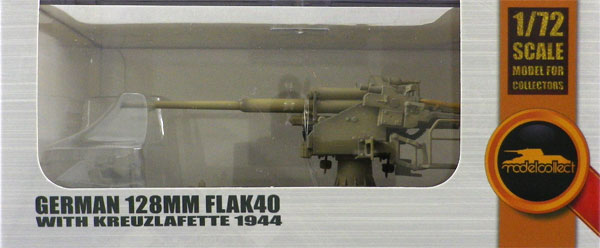 1/72 ドイツ 128mm FlaK 40 w/十字砲架 1944年[モデルコレクト]《在庫
