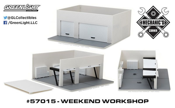 1/64 Mechanic’s Corner - Weekend Workshop - Plain White[グリーンライト]《在庫切れ》