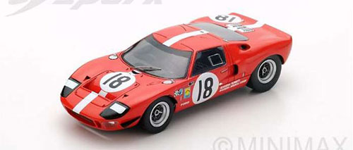 Diecast Model Cars Ford GT40 1/43 Spark RHD No.59 24h Le Mans 1966 S Scott P Revson