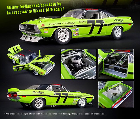 1/18 ダッジ チャレンジャー トランザム #77 Sam Posey[ACME]【送料