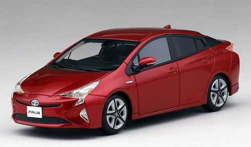 1/43 トヨタ プリウス (エモーショナルレッド)*右ハンドル[TSMモデル