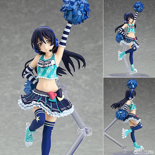 【中古】【特典】figFIX ラブライブ！ スクールアイドルフェスティバル 園田海未 チアガールver. 完成品フィギュア(GOOD SMILE ONLINE SHOP限定)[マックスファクトリー]