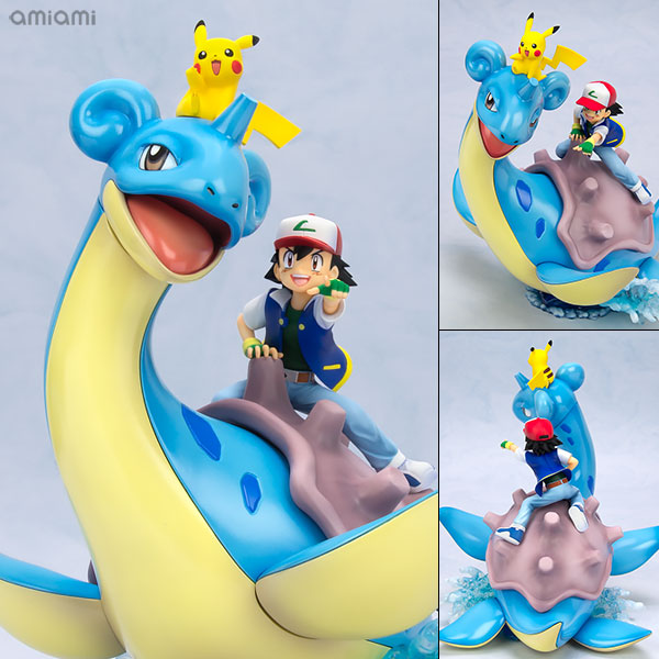 G.E.M.シリーズ ポケットモンスター サトシ＆ピカチュウ＆ラプラス 完成品フィギュア[メガハウス]《在庫切れ》