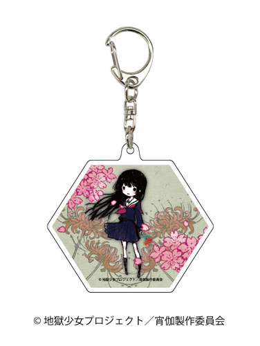 地獄少女　宵伽　キーホルダー　閻魔あい　ゆずき アクリルキーホルダー(6角形)「地獄少女 宵伽」02/閻魔あい