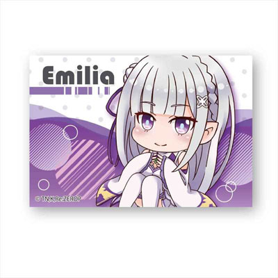 ぷかっしゅBIGスクエア缶バッチ Re：ゼロから始める異世界生活/エミリア[ベルハウス]《在庫切れ》