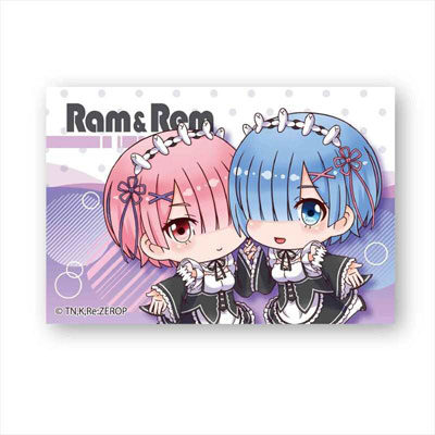 ぷかっしゅBIGスクエア缶バッチ Re：ゼロから始める異世界生活/ラム＆レム[ベルハウス]《在庫切れ》