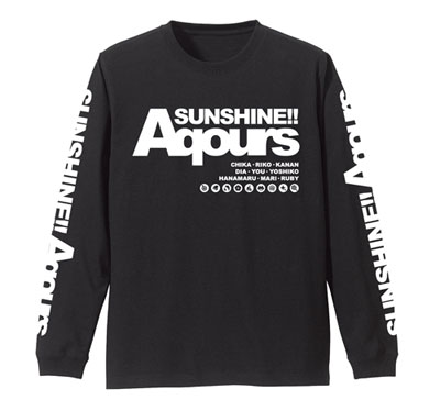 ラブライブ！サンシャイン！！ AqoursロングスリーブTシャツ/BLACK-S[コスパ]