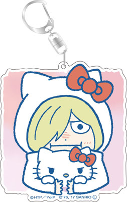 ユーリ！！！ on ICE×サンリオキャラクターズ デカキーホルダー ユーリ＆ハローキティ スタンプver. B[コンテンツシード]《在庫切れ》