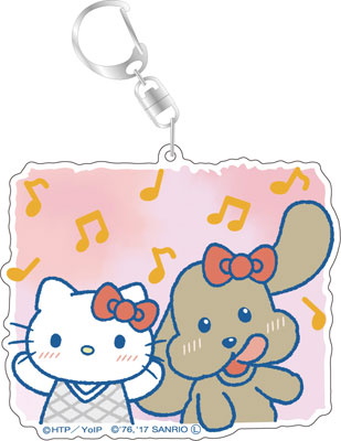ユーリ！！！ on ICE×サンリオキャラクターズ デカキーホルダー マッカチン＆ハローキティ スタンプver. A[コンテンツシード]《在庫切れ》
