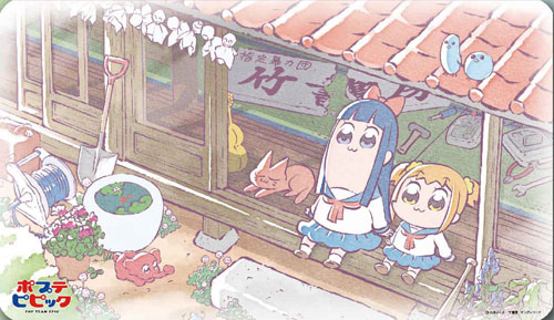 キャラクターラバーマット ポプテピピック ポプ子＆ピピ美(ENR-020)[エンスカイ]《在庫切れ》
